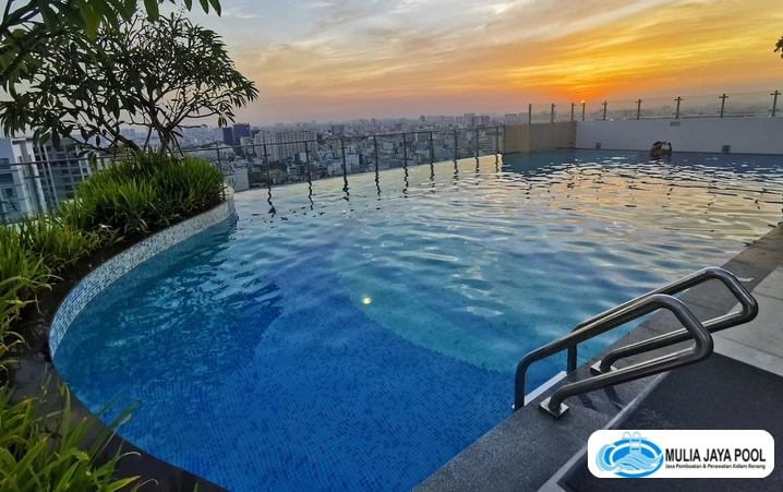 jasa pembuatan kolam renang rooftop