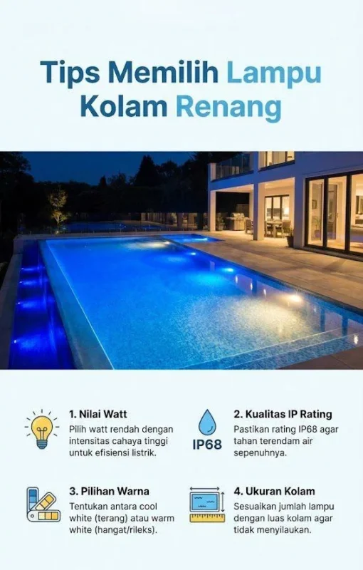 tips memilih lampu kolam renang